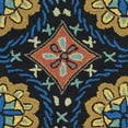 thumbnail image 3 of SAFAVIEH Four Seasons Carleen Floral Geometric Area Rug, Black/Blue, 2'4" x 4', 3 of 4
