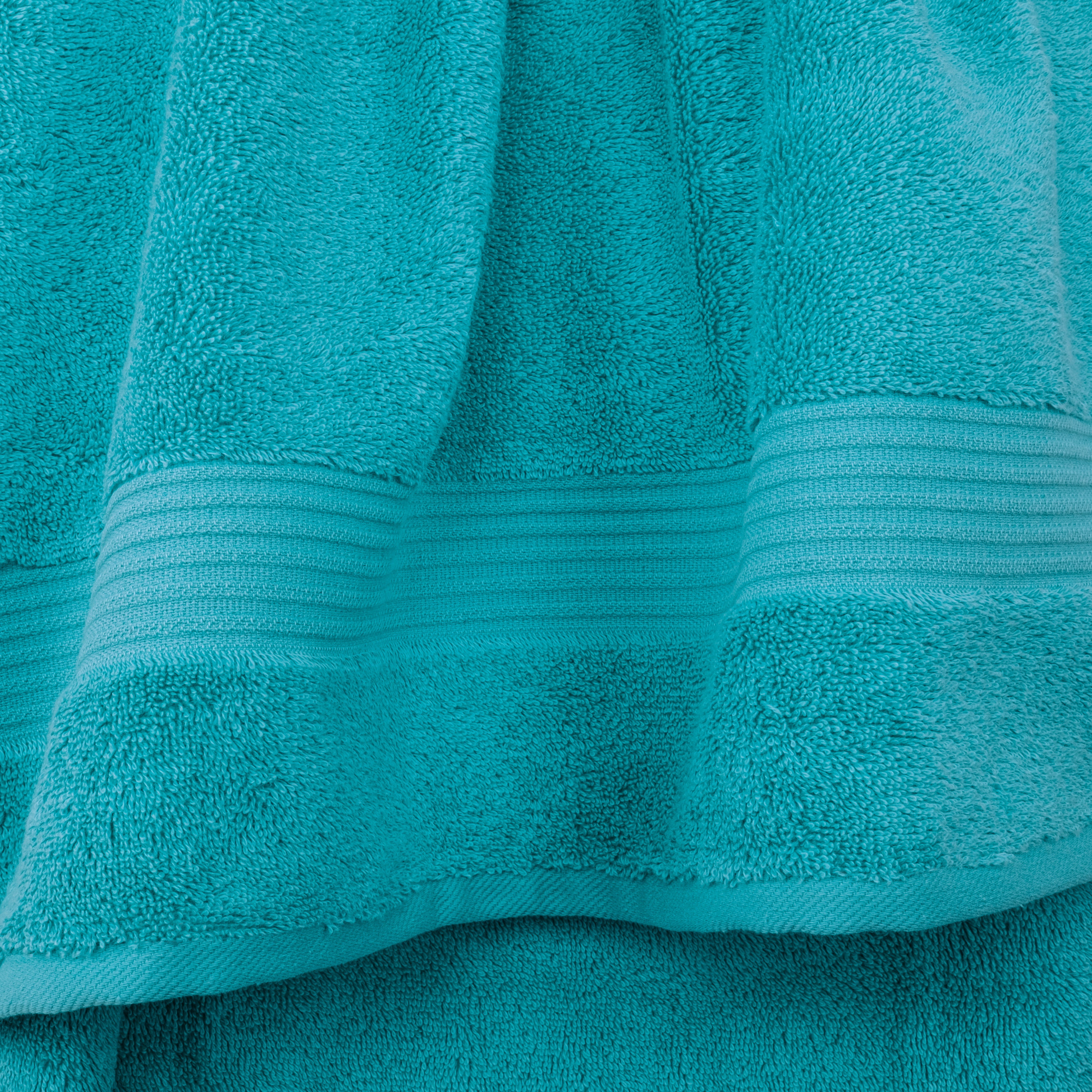 Cotton Paradise 100% Cotton 6 Piece Towel Set, Soft Absorbent Quick Dry Towels for Bathroom, Aqua Blue
