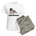thumbnail image 5 of CafePress - Saint Bernard Women's Light Pajamas - Women's Short Sleeve Print T-Shirt and Pants Light Cotton Pajama Set, 5 of 7
