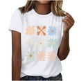 thumbnail image 2 of My Orders Cute Summer Tops for Women, Tshirts Shirts Graphic Vintage 5X Beach Vacation Clothes For Women With Sleeves Women Tank Tops Loose Plus Size Summer Button Boho Top, 2 of 4