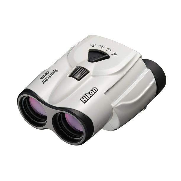 Prismáticos Nikon Sportstar Zoom 8-24x25 blancos pequeños