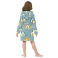 thumbnail image 7 of FORMRS Niños Bathrobe Unisex Hooded Robe Soft Plush Pajamas Sleepwear, Size 2-3T, Light Blue Rainbow, 7 of 7