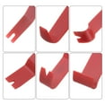 thumbnail image 4 of Unique Bargains Trim Removal Tool Kit,Internal Modification Fastener Accessories for Car Dash Audio Door Panel (Red) 5pcs, 4 of 5
