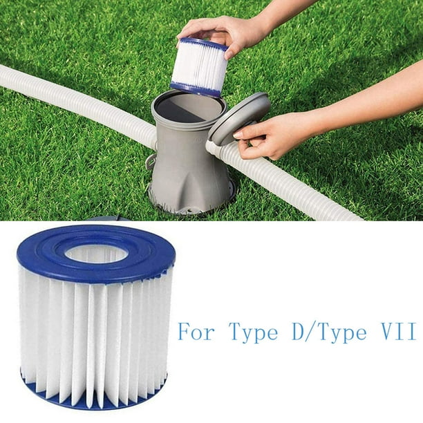 Washable Reusable HEPA Pool Filter Element Replacement Filter Core Supplies for VII /Intex D