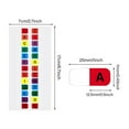 thumbnail image 1 of LNGOOR 40 Sheets Page Markers Tabs Alphabet Tabs Plastic Notebook Alphabetical Tabs Self-adhesive Page Tabs, 1 of 8