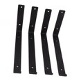 thumbnail image 3 of 4Pcs L Shelf Brackets Strong Metal, Easy Installation, Strong Load Bearing, Wide Application, High Strength, Iron Material, For Family Office Garage, 3 of 7