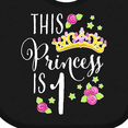 thumbnail image 4 of Inktastic This Princess is One First Birthday Girls Baby Bib, 4 of 4
