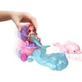 thumbnail image 2 of Disney Princess Toys, Mermaid Ariel Doll and Chariot, 2 of 6