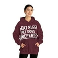 thumbnail image 5 of Eat Sleep Pet Dogs Graphic Hoodie Sweatshirt, Sizes S-5XL, 5 of 9