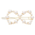 thumbnail image 1 of Pinzas para el cabello para mujeres, pinzas para peinar, pinzas para el cabello para niñas, elegantes horquillas con lazo de perla dulce, horquillas para damas, joyería para el cabello., 1 of 3