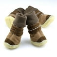 thumbnail image 2 of CUTELOVE Thick Pet Shoes Small Dogs Shoes Winter Warm Snow Boots for Teddy Poodle Coffee/Pink/Purple, 2 of 5