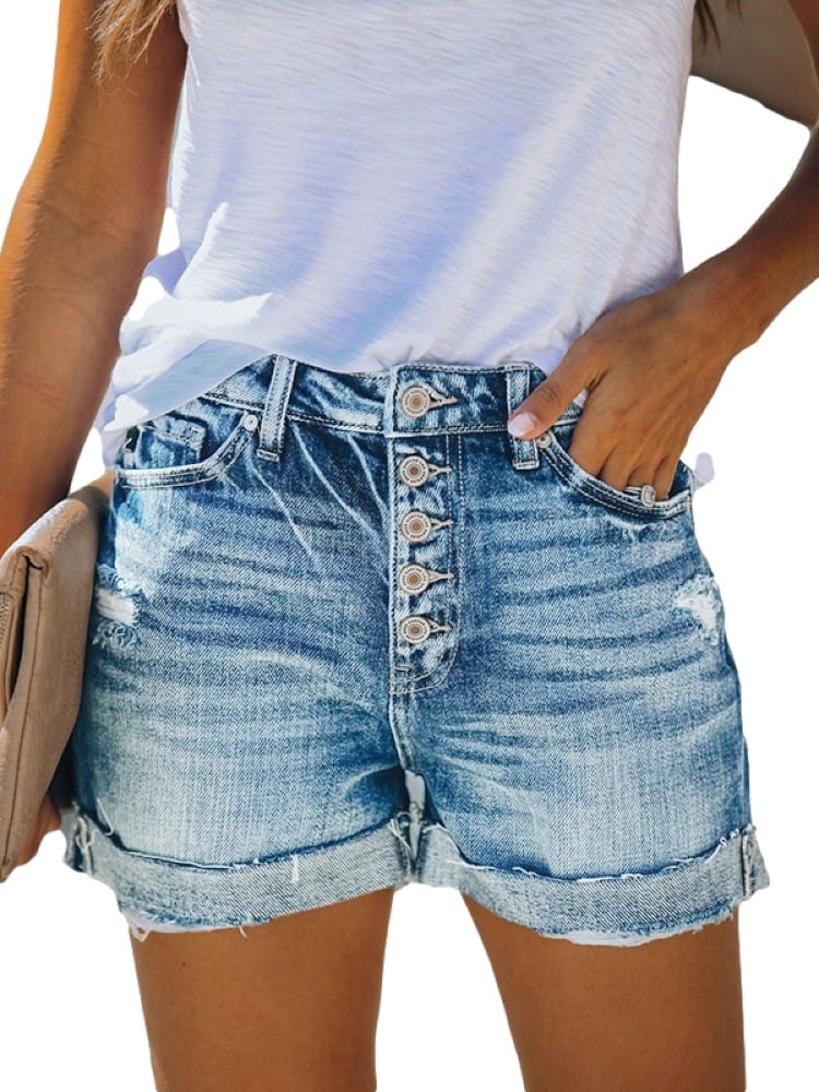 womens jean shorts walmart