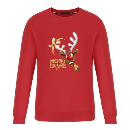 

REORIAFEE Cute Mommy and Me Sweatshirt Family Christmas Matching Set Outfits Ugly Christmas Pullover for Mom Daughter Son Sweatshirt Family Pajamas Dad L