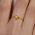 thumbnail image 6 of Gem Stone King 10K Yellow Gold Yellow Sapphire Women's Engagement Ring, 0.62 Ct Oval, 6 of 6