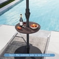 thumbnail image 4 of Costway Table de Parasol d'Extérieur Réglable de 20” pour Perche de Parasol de Patio de 1,5” et 1,9” Café, 4 of 10