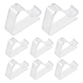 thumbnail image 1 of Billuyoard 8 pack/lote abrazaderas transparentes para cubierta de para fácil de sujetar Clips para mantel fiesta Kits de decoración para fiestas Transparente, 8 Uds. 2.3 pulgadas, 1 of 1