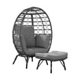 thumbnail image 1 of Silla de Mimbre Individual Ilios Innova Huevo Gris, 1 of 8