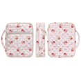 thumbnail image 3 of HELLHERO Red Rose Pattern Washable Quilted Bible Cover for School Scripture Study, Elastic Polyester Bible Cover Case with Lightweight, 3 of 9