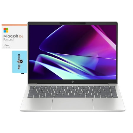 HP Pavilion Plus 14t-ew100 Home/Business Laptop (Intel Ultra 5-125H 14-Core, 14.0in 120 Hz Wide QXGA (2560x1600), Integrated GPU, Win 11 Home) with Microsoft 365 Personal , Dockztorm Hub