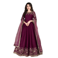 thumbnail image 1 of Custom Made Dark Color Women Kameez Salwar Pakistani Designer Party Wear Long Anarkali Suit, 1 of 5