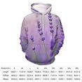 thumbnail image 2 of Lavender Field Bloom Men's Women Vintage 3D Hooded Sweatshirt - All-Season Loose Fit Streetwear, 2 of 6