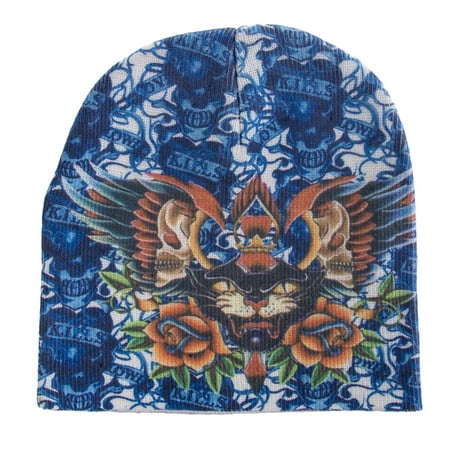 Blue Beanie Cap - Beanie Skull Cap Kenny Hwang Tattoo Wear Blue Panther One Size Winter Hat