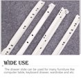 thumbnail image 3 of 1 Pair Steel Drawer Slide Detachable Anti-rust Heavy Rail Hardware Keyboard Duty Nylon Roller Replacement Track Rail Slides Furniture Hardware 50cm, 3 of 8