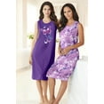 thumbnail image 6 of Dreams & Co. Plus Size 2-Pack Sleeveless Sleepshirt, 6 of 6
