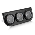 thumbnail image 1 of Oil Pressure Meter, 3 IN 1 Multifunction Triple Gauge Set Aluminium Alloy  For 12V Cars, 1 of 8