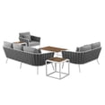 thumbnail image 3 of Stance 6 Piece Outdoor Patio Aluminum Sectional Sofa Set-EEI-3159, 3 of 10