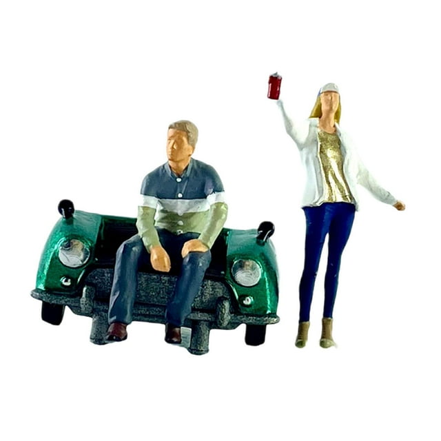 BELOVING 1/64 Scale Miniature Creative Miniature Scenes Decor Male Female Model Dolls