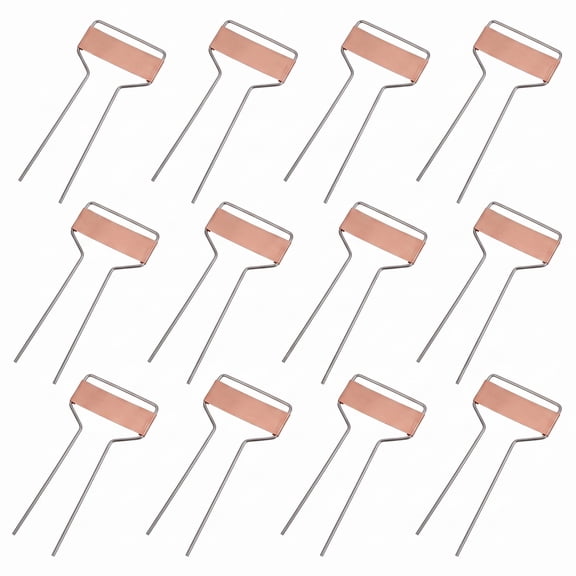 12 Pcs Unbranded Copper Metal Plant Labels Weatherproof Rust-Resistant 5.9in*2.5in