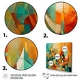 thumbnail image 3 of Designart "Abstracting The Cubist Form IV" Abstract Cubism Wall Art For Bathroom, 3 of 5