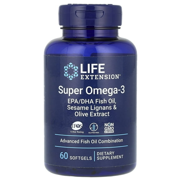 LIFE EXTENSION SUPER OMEGA-3, 60 SOFTCAPS