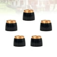 thumbnail image 3 of OUNONA 5pcs Guitar AMP Amplifier Knobs Gold Push On Knobs fits, 3 of 8