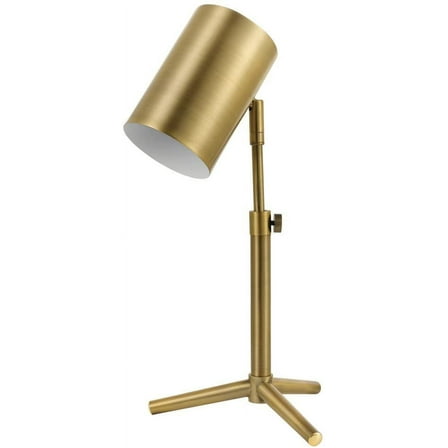 Desk Lamp, 18 in 1, Brass 1-Light