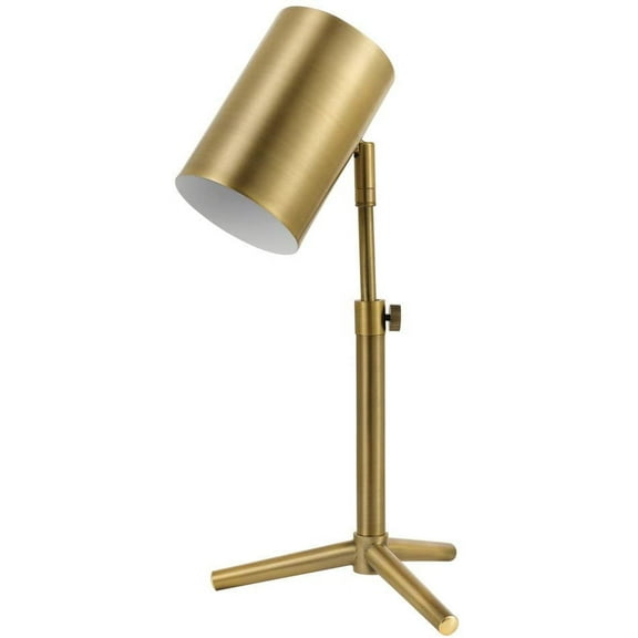 Desk Lamp, 18 in 1, Brass 1-Light