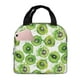 thumbnail image 1 of Fotbe Green Kiwi Bolsa Térmica con Estampado y Forro de Aluminio Grueso Bolsa de Almuerzo con Bolsillo Frontal para Hombres y Mujeres, Ideal para Trabajo, Escuela, 1 of 8