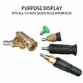 thumbnail image 6 of Pivoting Coupler for Pressure Washer Nozzle, Gutter Cleaner Attachment for Gutter Cleaning, 240 Degree, 4500 Psi, 1/4 Inch Quick Connect 7 Different Cleaning Angles, 6 of 8