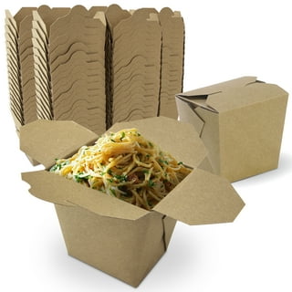 Chinese Take-Out Boxes - 1 Quart, Black - ULINE - Bundle of 100 - S-12534BL