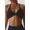 black, variant on Attraco Women's Sports Bra Cross Back Padded Sports Vest Low Impact Gym Yoga Bra