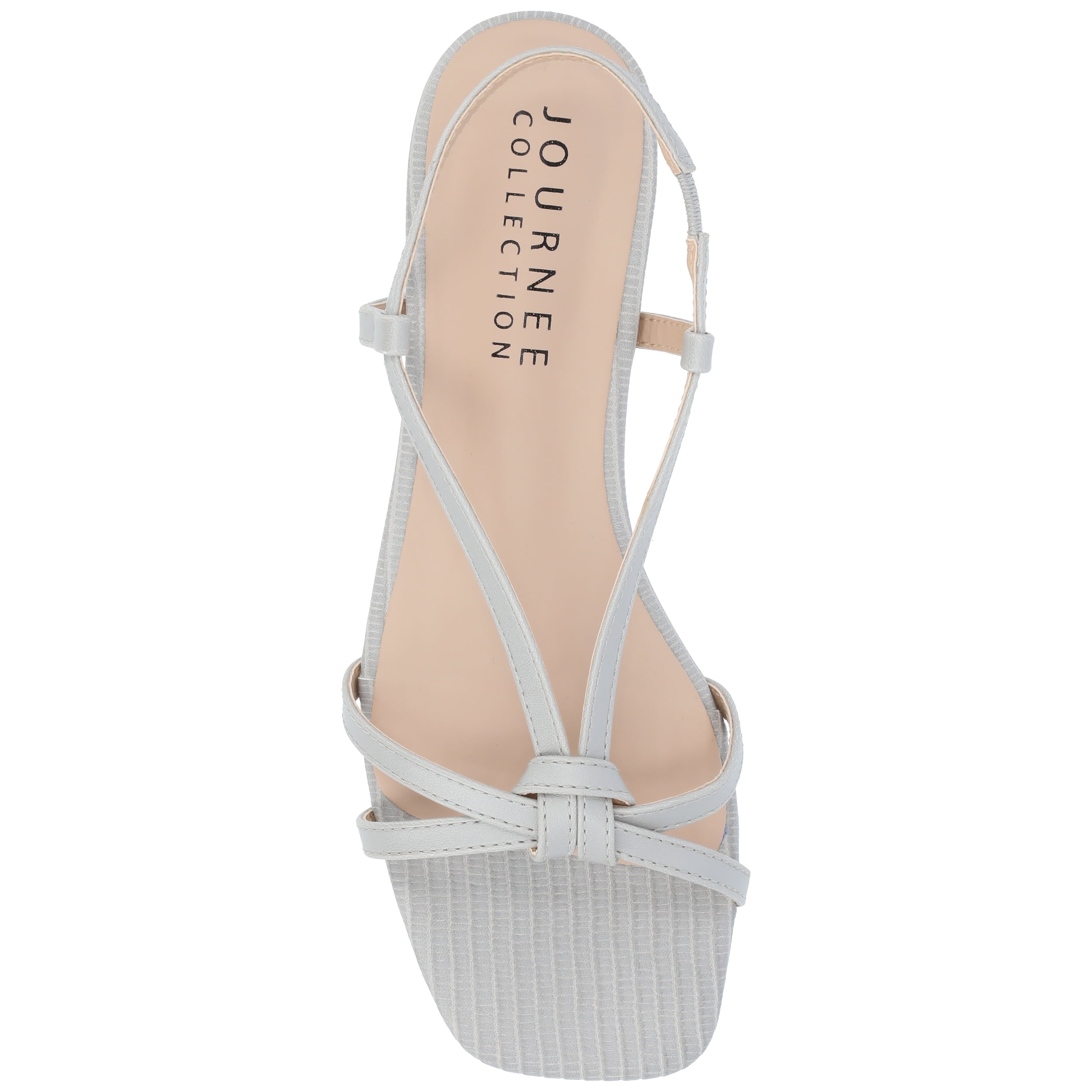 Journee Womens Bridget Sling Back Flat Sandals