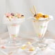 thumbnail image 2 of Base más gruesa, apta para congelador y lavavajillas, elegante diseño de tulipán para postres, ensaladas y frutas, cuencos para helado Art Deco de cristal, paquete de 2, 2 of 6