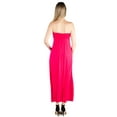 thumbnail image 3 of 24seven Comfort Apparel Maternity Strapless Maxi Dress, 3 of 3