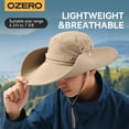 thumbnail image 3 of OZERO Sun Hats for Men and Women: Wide Brim UV Protection Fishing Hat Stay Cool Bucket Hats, 3 of 7