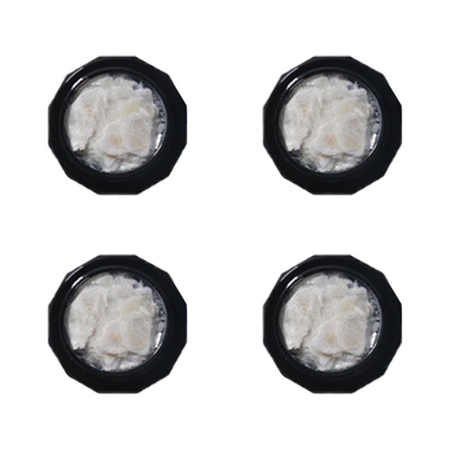 Nail Art Lentejuelas Brillo holográfico Lentejuelas de concha Brillos para uñas Piezas láser brillantes Lentejuelas para uñas con brillo iridiscente Copos de brillo grueso Artesanía irregularBlanco