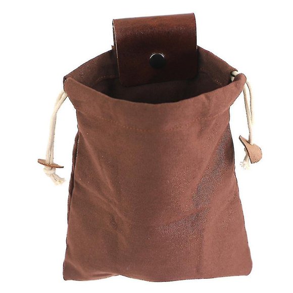 Leather Belt Pouch Foraging Pouch Foraging Bag Waxed Canvas Fruit Picking Bag