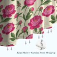 thumbnail image 6 of Pioneer Flower Floral Print Pattern Shower Curtain 72"x72", Bathroom Decorative Shower Curtain Set with 12 Hooks, Waterproof Washable, 6 of 6