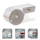 thumbnail image 2 of Portarrollos de papel higiénico de pared, caja de plástico para papel higiénico, soporte para secador de pelo para baño, 2 of 5