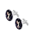 thumbnail image 2 of Unicorn Men's Stainless Steel Cufflinks for Versatile Style - for Dress Shirts and Suits - Elegant Silver Jewelry for Any Occasion, 2 of 6